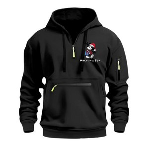 Sudadera deportiva informal Mick In The Box con múltiples bolsillos en el brazo y cremallera para hombre