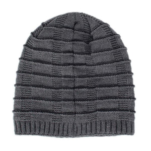 Men's Vintage Plush Lined Warm Knitted Hat