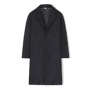Men's British Style Slim Long Trench Coat