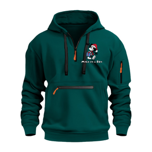 Sudadera deportiva informal Mick In The Box con múltiples bolsillos en el brazo y cremallera para hombre