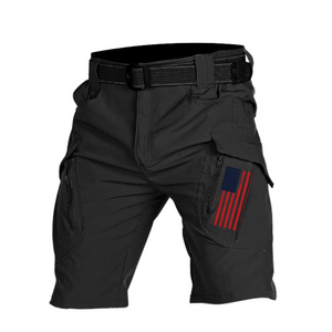Pantalones cargo de trabajo elásticos, transpirables, de secado rápido y con bandera de EE. UU.