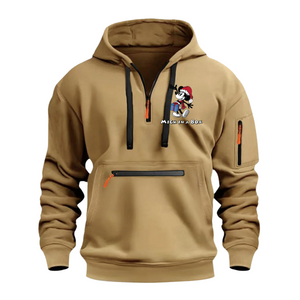 Sudadera deportiva informal Mick In The Box con múltiples bolsillos en el brazo y cremallera para hombre