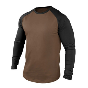 Langarm-T-Shirt mit Raglan-Grafik aus 100 % Baumwolle