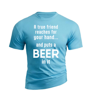 CAMISETA GRÁFICA DE ALGODÓN TRUE FRIEND