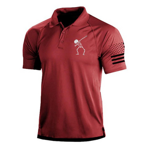 POLO RAGLÁN CON GRÁFICO DE ESQUELETO