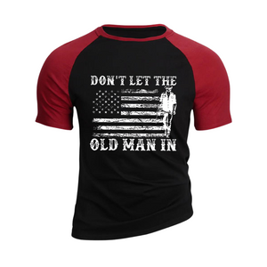 CAMISETA GRÁFICA RAGLÁN 100 % algodón Don't Let The Old Man in