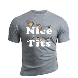 Baumwoll-T-Shirt mit „Nice Tits“-Grafik