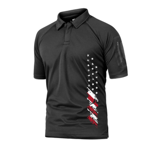 CAMISETA DE SECADO RÁPIDO PARA HOMBRE POLO TÁCTICO PARA EXTERIORES