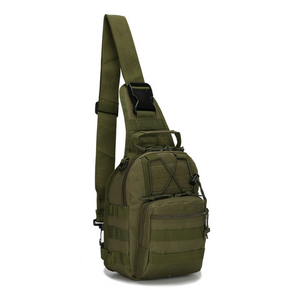 Bolso de hombro de ciclismo para hombre, estilo militar, táctico, de camuflaje, para el pecho, para actividades al aire libre y montañismo.