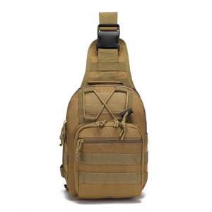 Bolso de hombro de ciclismo para hombre, estilo militar, táctico, de camuflaje, para el pecho, para actividades al aire libre y montañismo.