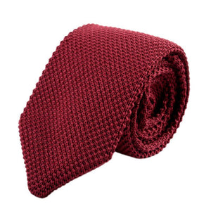 Corbata de punto vintage con forma de flecha para hombre