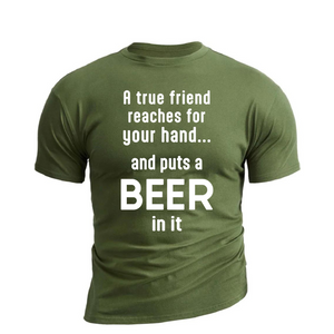 CAMISETA GRÁFICA DE ALGODÓN TRUE FRIEND