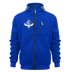 SUDADERA DEPORTIVA CON MÚLTIPLES CREMALLERAS Y BOLSILLOS PARA HOMBRE CON CAPUCHA