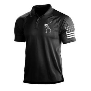 POLO RAGLÁN CON GRÁFICO DE ESQUELETO