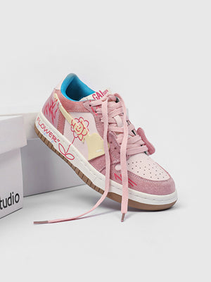 Zapatos de skate de hip hop con diseño de girasol