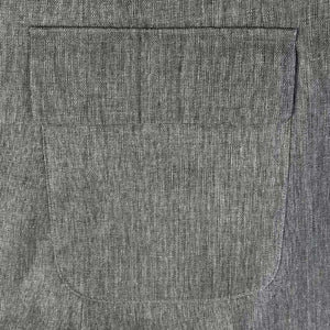 Blazer informal de lino y algodón para hombre, de corte entallado, con solapa con muesca y botonadura sencilla