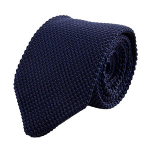 Corbata de punto vintage con forma de flecha para hombre