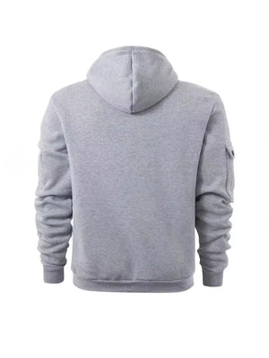 CÁRDIGAN DEPORTIVO Y CASUAL PARA HOMBRE CON BOLSILLO Y CREMALLERA EN EL BRAZO