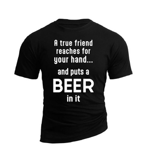 CAMISETA GRÁFICA DE ALGODÓN TRUE FRIEND