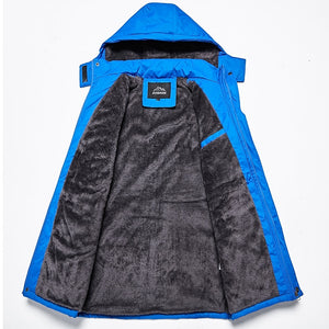 Chaqueta con capucha para hombre, chaqueta de esquí, chaqueta polar para senderismo, invierno y exteriores