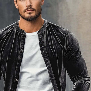 Men's Velvet Vintage Crew Neck Shirt
