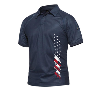 CAMISETA DE SECADO RÁPIDO PARA HOMBRE POLO TÁCTICO PARA EXTERIORES