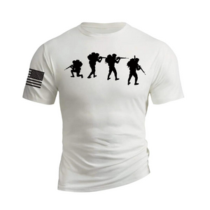 ARMY-T-SHIRT AUS BAUMWOLLE MIT GRAFIK