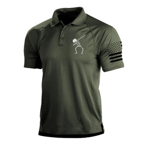 POLO RAGLÁN CON GRÁFICO DE ESQUELETO