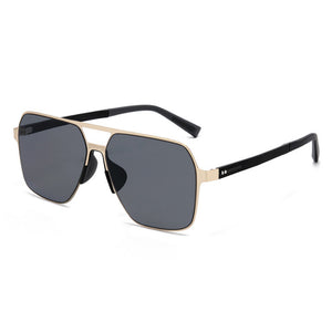 Quadratische Modebrille aus Nylonfolie mit Doppelsteg für Herren