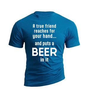 CAMISETA GRÁFICA DE ALGODÓN TRUE FRIEND