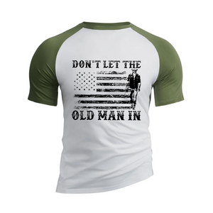 CAMISETA GRÁFICA RAGLÁN 100 % algodón Don't Let The Old Man in