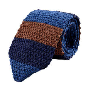 Corbata de punto vintage con forma de flecha para hombre