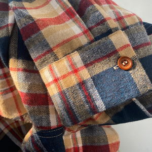 Camisa clásica informal de manga larga a cuadros de corte entallado para hombre