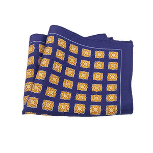 Bufanda de bolsillo estilo blazer de seda con estampado clásico vintage británico para hombre