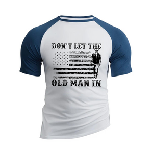 CAMISETA GRÁFICA RAGLÁN 100 % algodón Don't Let The Old Man in