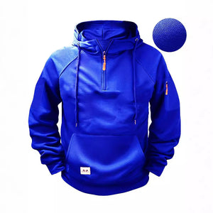 SUDADERA CON CAPUCHA, CREMALLERA Y MULTIBOLSILLOS, DEPORTIVA Y DE OCIO