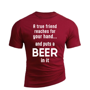 CAMISETA GRÁFICA DE ALGODÓN TRUE FRIEND