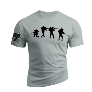 ARMY-T-SHIRT AUS BAUMWOLLE MIT GRAFIK