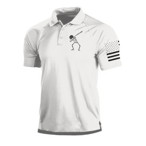 POLO RAGLÁN CON GRÁFICO DE ESQUELETO