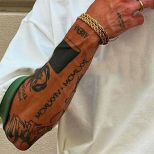 Camiseta de manga corta de algodón en contraste para hombre