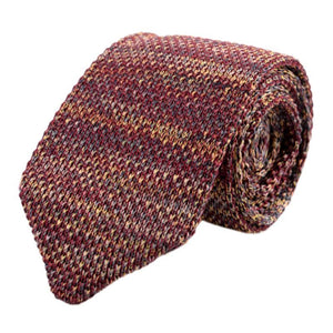 Corbata de punto vintage con forma de flecha para hombre