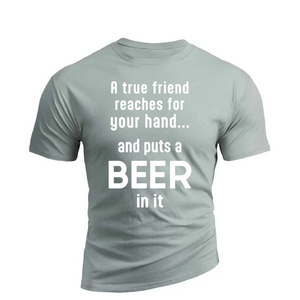 CAMISETA GRÁFICA DE ALGODÓN TRUE FRIEND