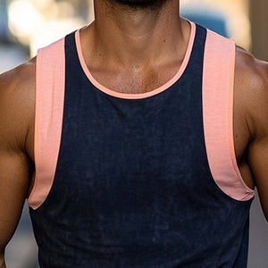 Camiseta básica de verano para hombre, ajustada y a juego con el color, que no daña la piel