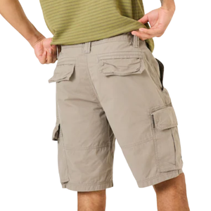 Pantalones cortos cargo holgados, informales, cómodos y de algodón lavado con múltiples bolsillos para hombre