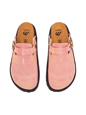 Birkenstocks vintage de mezclilla bordada