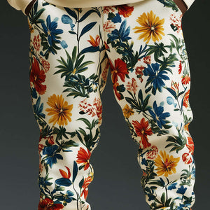 Men's Trendy Floral Print Sports Trousers