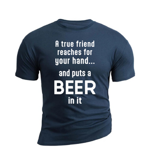 CAMISETA GRÁFICA DE ALGODÓN TRUE FRIEND