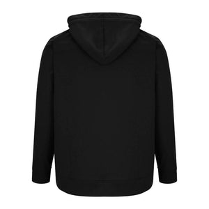 Herren-Hoodie mit Colorblock-Tasche und halbem Reißverschluss