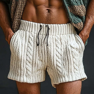 Men's Spring Fashion Solid Color Woven Sports Casual Shorts