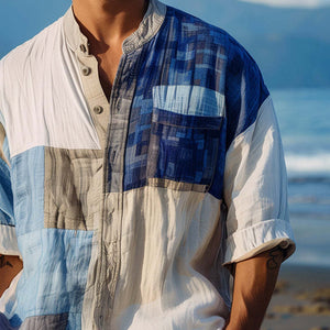 Camisa de manga larga de moda con estampado personalizado para hombre